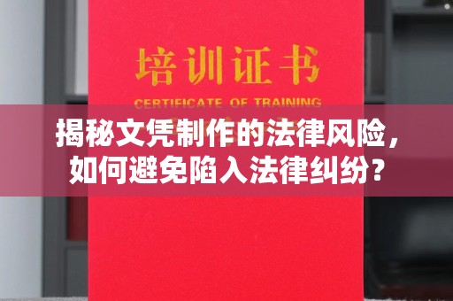 淅川揭秘文凭制作的法律风险，如何避免陷入法律纠纷？