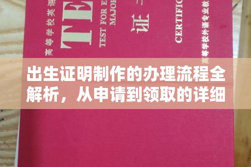 淅川出生证明制作的办理流程全解析，从申请到领取的详细指南