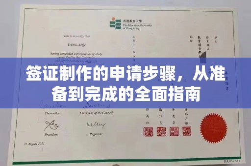 淅川签证制作的申请步骤，从准备到完成的全面指南