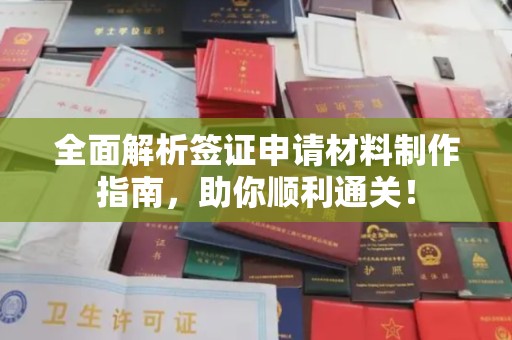 淅川全面解析签证申请材料制作指南，助你顺利通关！