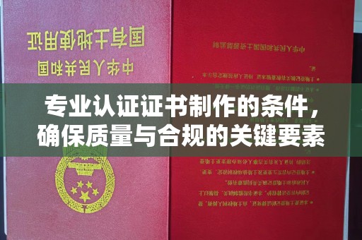 淅川专业认证证书制作的条件，确保质量与合规的关键要素